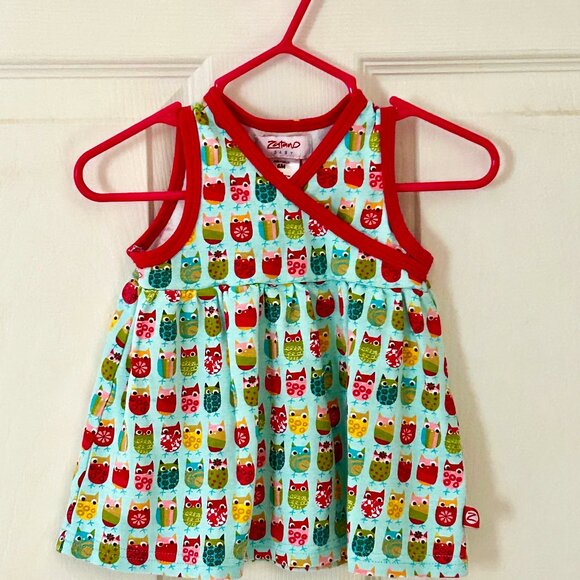 Zutano Other - Zutano baby girls dress 6 mo owls